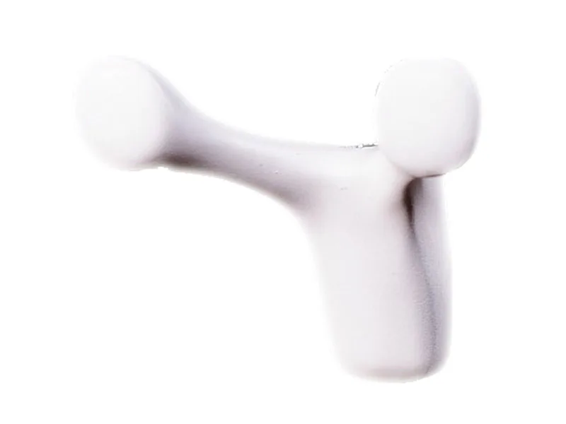 Гачок меблевый DW 02 BLK білий, ДС Стандартлайн