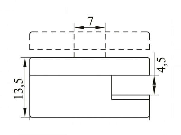 Набор зеркалодержателей MDF 4028 черный (4шт)