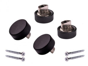 Набор зеркалодержателей MDF 601 (маленький) черный (4шт)