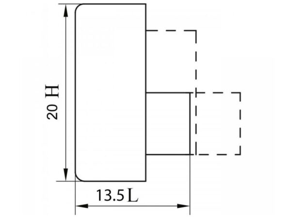 Набор зеркалодержателей MDF 601 (маленький) черный (4шт)