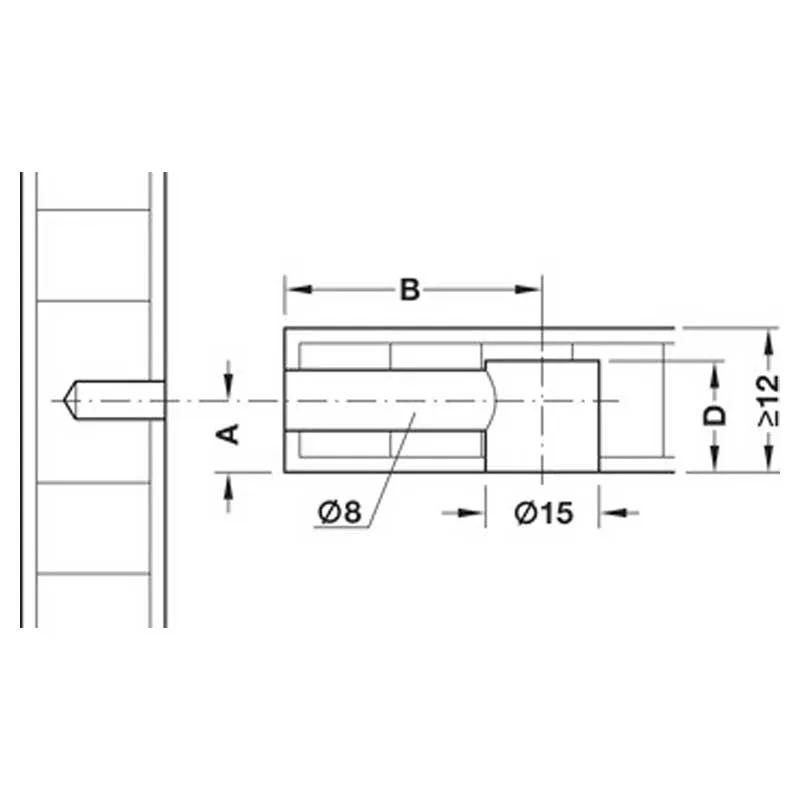 Муфта з’єднувальна Häfele Minifix® 15, цинкове лиття, без бортика