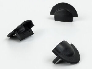 Заглушка к врезному профилю LED — чёрная (комплект 3 шт.)