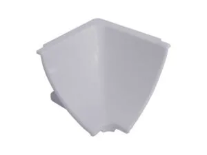 Угол внутренний для треугольного кухонного плинтуса — серый